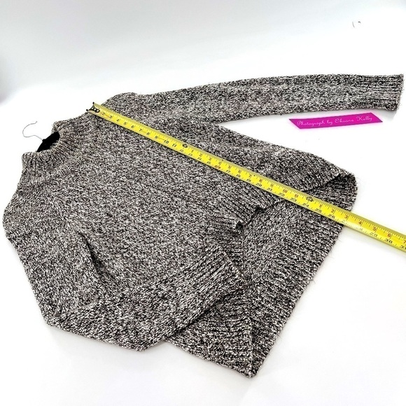 a.n.a Womens Sweater Gray Pullover Long Sleeve Knit Turtleneck Hi-Low Hem Size S - Picture 11 of 11